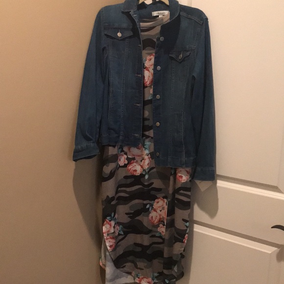 Floral Camo Dress : Plus - Picture 2 of 15